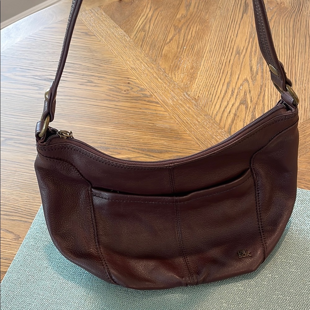 The Sak Brown Leather Shoulder Bag - Picture 4 of 10